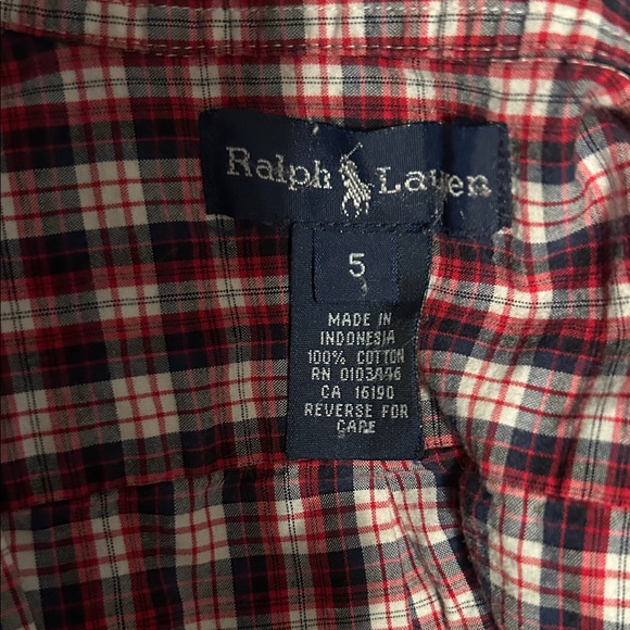 Red Plaid Short Sleeve Shirt - Picture 3 of 3